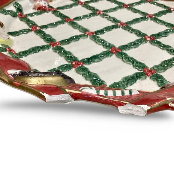 Vintage Fitz & Floyd Christmas Platter - Picture 5 of 12